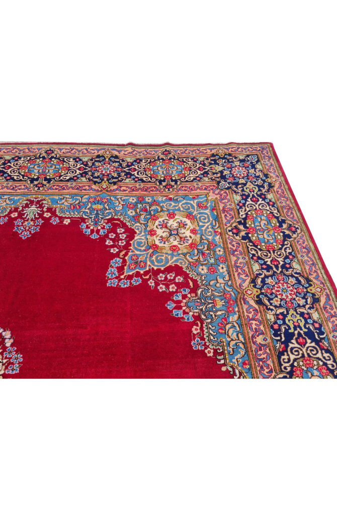 Authentic Hand Knotted Vintage Qirmoun Wool Area Rug 12.7 x 9.7 Ft (1541 Ger-4) - Image 10