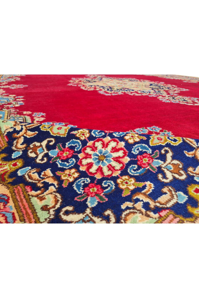 Authentic Hand Knotted Vintage Qirmoun Wool Area Rug 12.7 x 9.7 Ft (1541 Ger-4) - Image 11