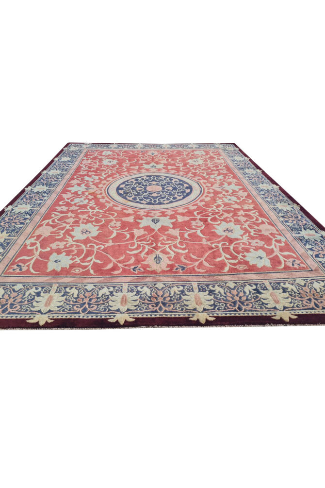 Authentic Hand Knotted Vintage Nepali Wool Area Rug 11.5 x 8.11 Ft (1548 Ger-4) - Image 5