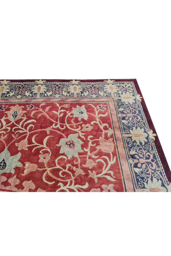 Authentic Hand Knotted Vintage Nepali Wool Area Rug 11.5 x 8.11 Ft (1548 Ger-4) - Image 11