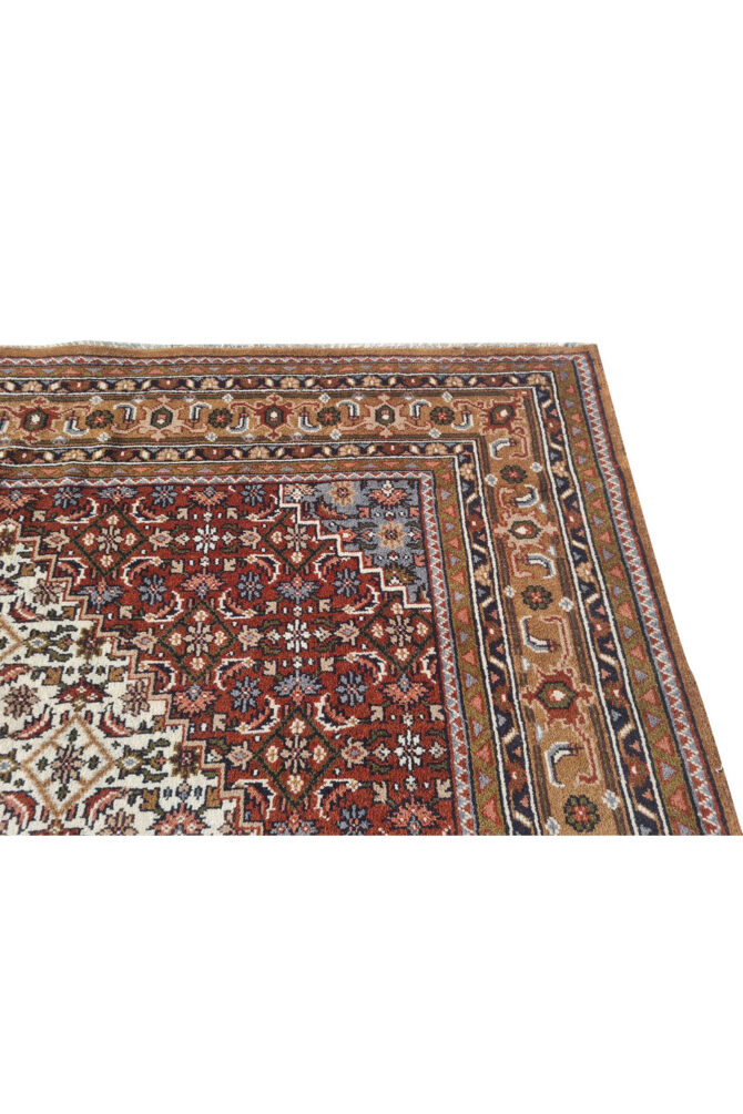Authentic Hand Knotted Vintage Bijour Wool Area Rug 11.3 x 8.3 Ft (1560 Ger-4) - Image 9