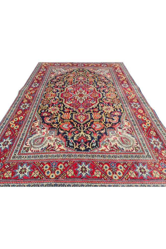 Authentic Hand Knotted Vintage Pashmin Koum Wool Area Rug 5.3 x 3.7 Ft (1757 Ger-4) - Image 4