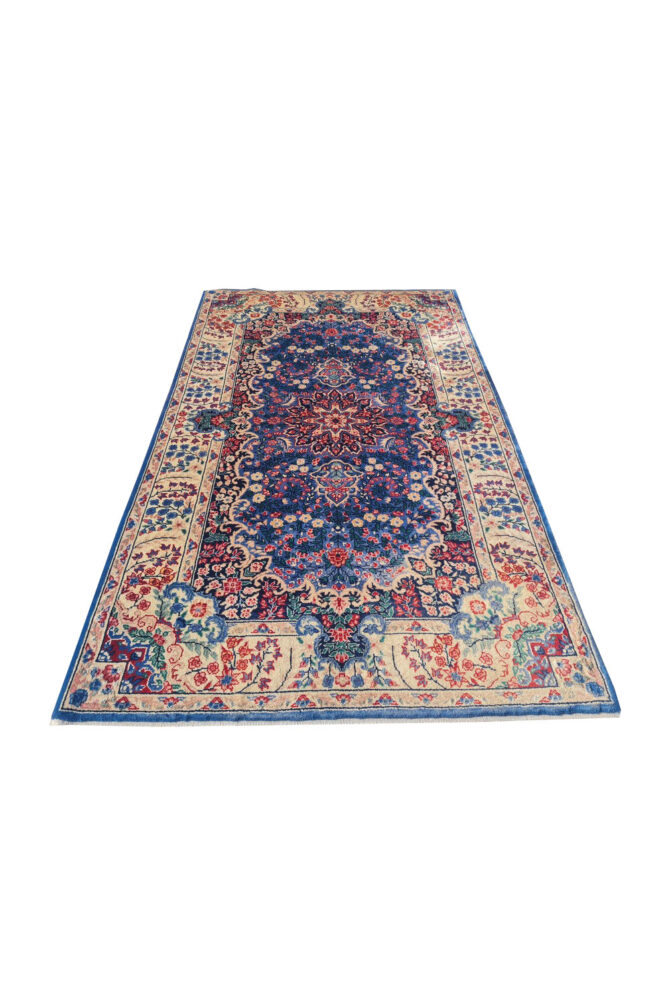 Authentic Hand Knotted Vintage Qirmoun Wool Area Rug 5.0 x 3.0 Ft (1761 Ger-4) - Image 2
