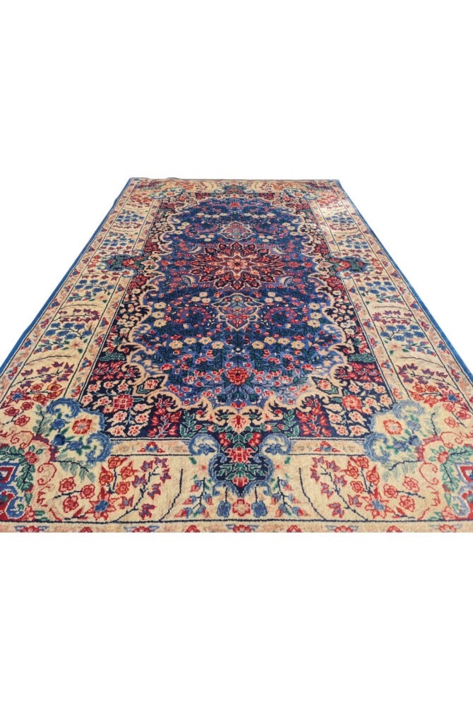 Authentic Hand Knotted Vintage Qirmoun Wool Area Rug 5.0 x 3.0 Ft (1761 Ger-4) - Image 4