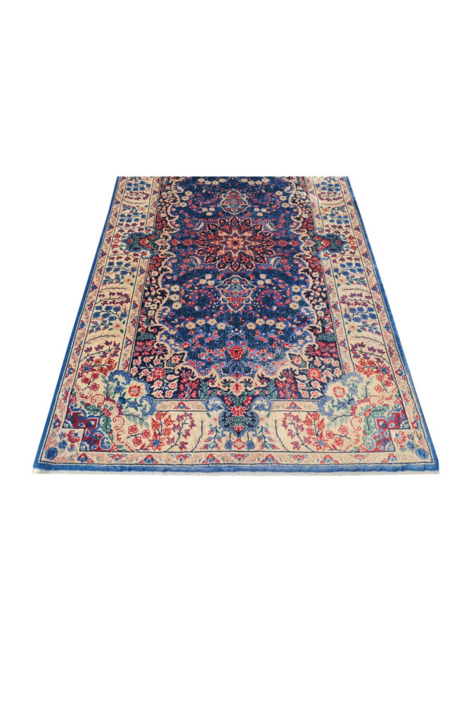 Authentic Hand Knotted Vintage Qirmoun Wool Area Rug 5.0 x 3.0 Ft (1761 Ger-4) - Image 6
