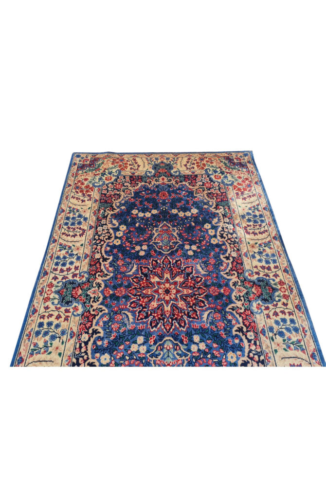 Authentic Hand Knotted Vintage Qirmoun Wool Area Rug 5.0 x 3.0 Ft (1761 Ger-4) - Image 5