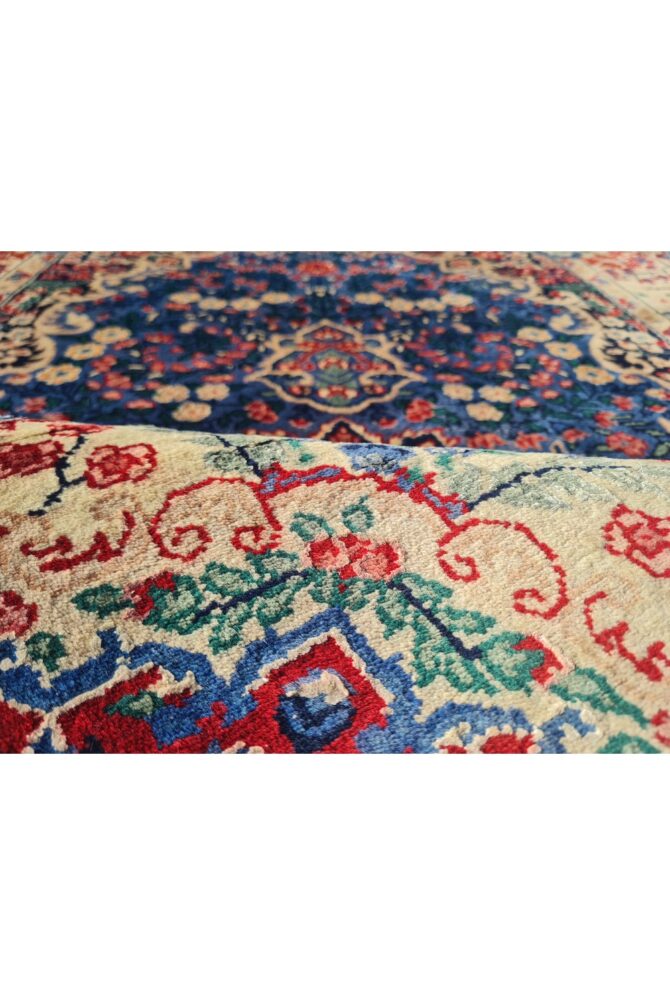 Authentic Hand Knotted Vintage Qirmoun Wool Area Rug 5.0 x 3.0 Ft (1761 Ger-4) - Image 7