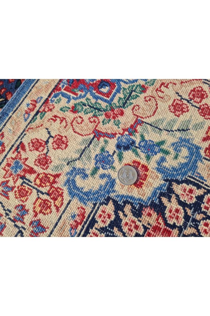 Authentic Hand Knotted Vintage Qirmoun Wool Area Rug 5.0 x 3.0 Ft (1761 Ger-4) - Image 8