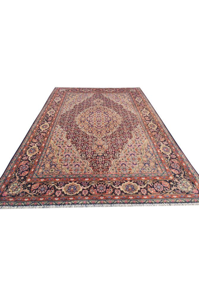 Authentic Hand Knotted Vintage Tabreez Wool Area Rug 5.2 x 3.6 Ft (1762 Ger-4) - Image 3