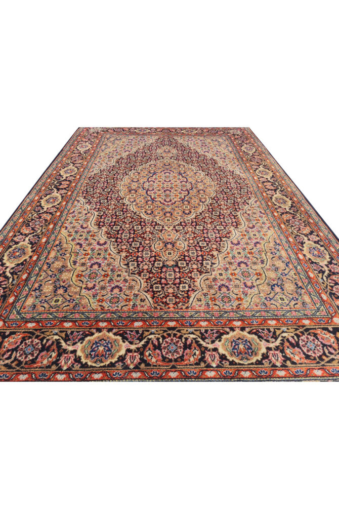 Authentic Hand Knotted Vintage Tabreez Wool Area Rug 5.2 x 3.6 Ft (1762 Ger-4) - Image 4