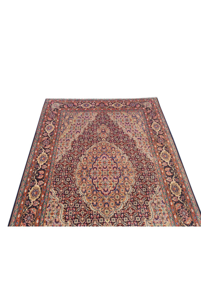 Authentic Hand Knotted Vintage Tabreez Wool Area Rug 5.2 x 3.6 Ft (1762 Ger-4) - Image 5