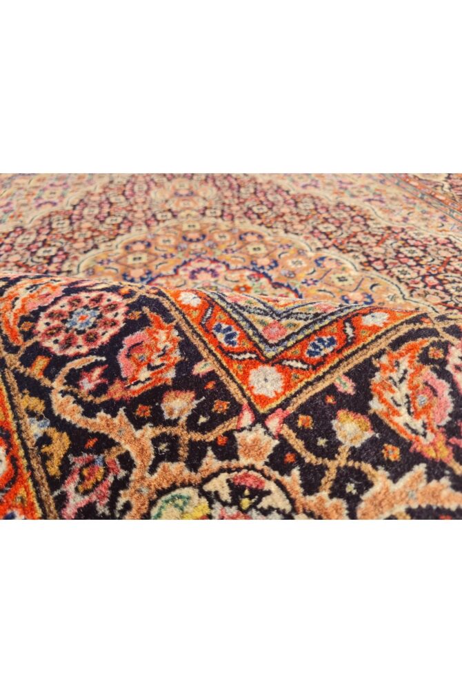 Authentic Hand Knotted Vintage Tabreez Wool Area Rug 5.2 x 3.6 Ft (1762 Ger-4) - Image 7