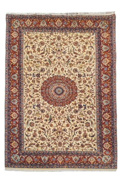 Amazing Hand Knotted Vintage Traditional Tribal Double knot Pictorial Wool Area Rug 7 x 5 Ft