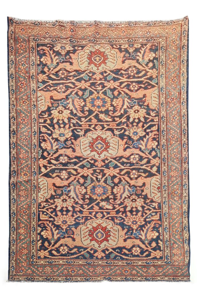 Amazing Hand Knotted Antique Malayaar Wool Area Rug 6.5 x 4.5 Ft