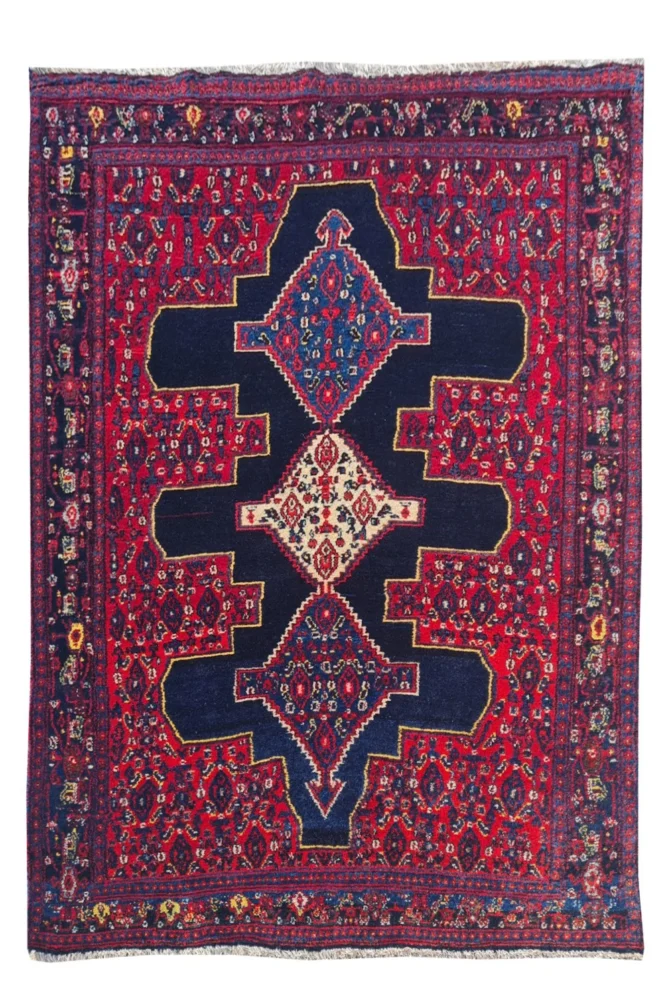 Amazing Hand Knotted Vintage Ceena Wool Area Rug 5 x 4 Ft