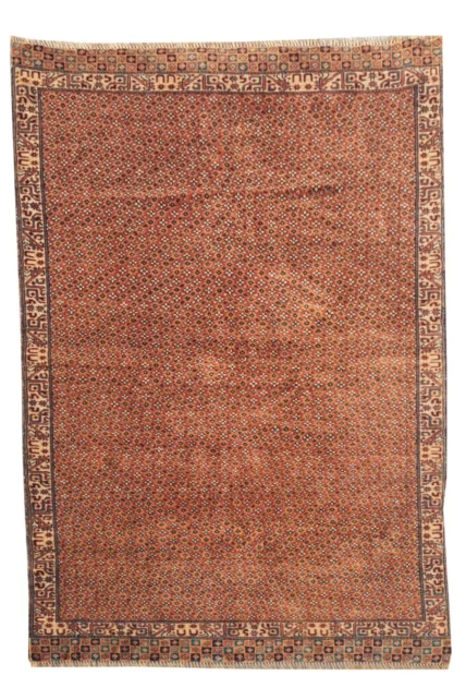 Amazing Hand Knotted Antique Afghan Nokaar Balouch Wool Area Rug 6 x 4 Ft