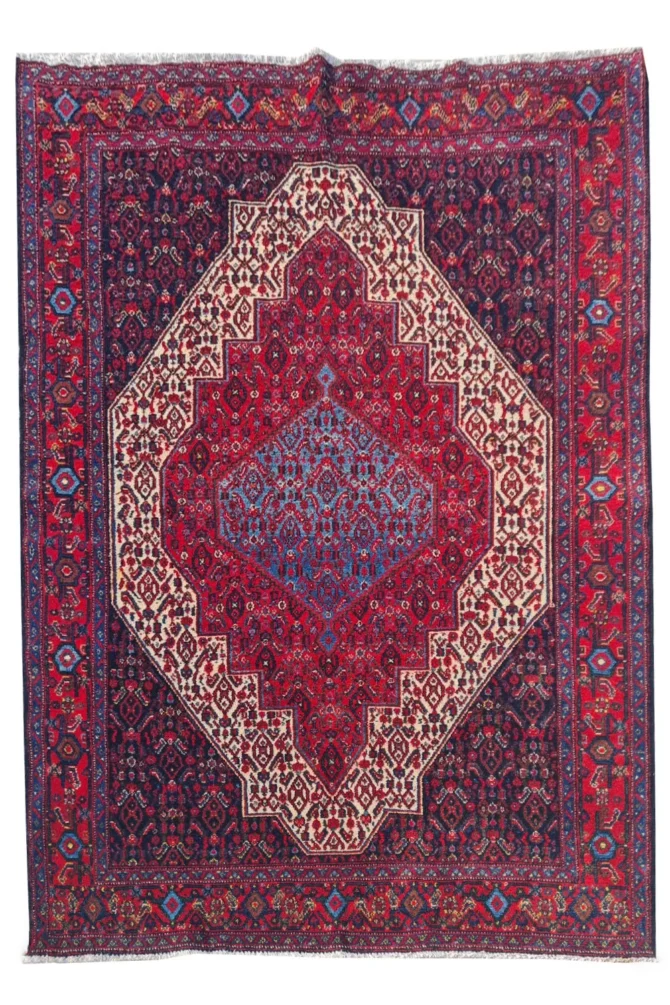 Amazing Hand Knotted Vintage Ceena Wool Area Rug 7 x 5 Ft