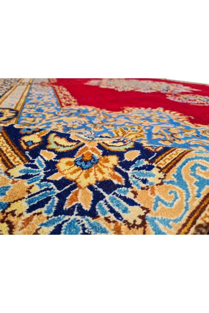 Amazing Hand Knotted Vintage Qirmoun Wool Area Rug 13 x 9 Ft - Image 9