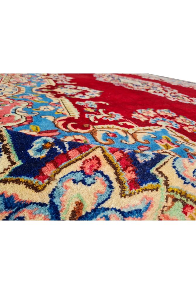 Amazing Hand Knotted Vintage Qirmoun Wool Area Rug 12 x 9 Ft - Image 11