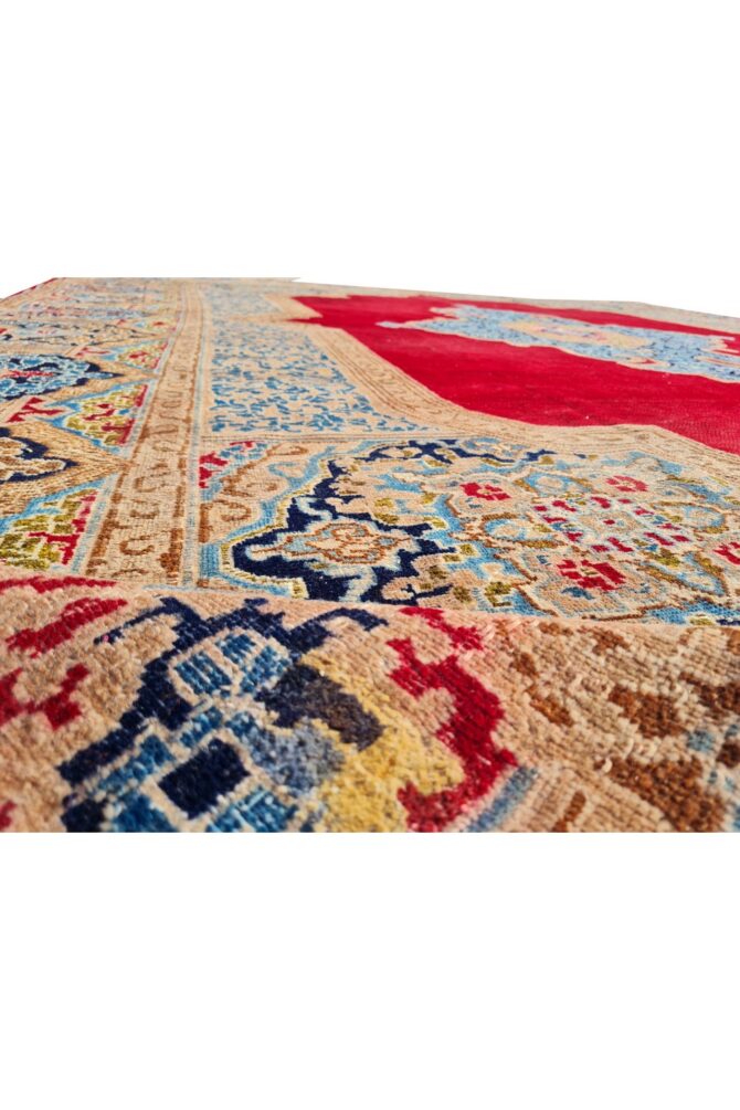 Amazing Hand Knotted Vintage Qirmoun Wool Area Rug 13 x 10 Ft - Image 9
