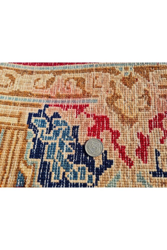 Amazing Hand Knotted Vintage Qirmoun Wool Area Rug 13 x 10 Ft - Image 10