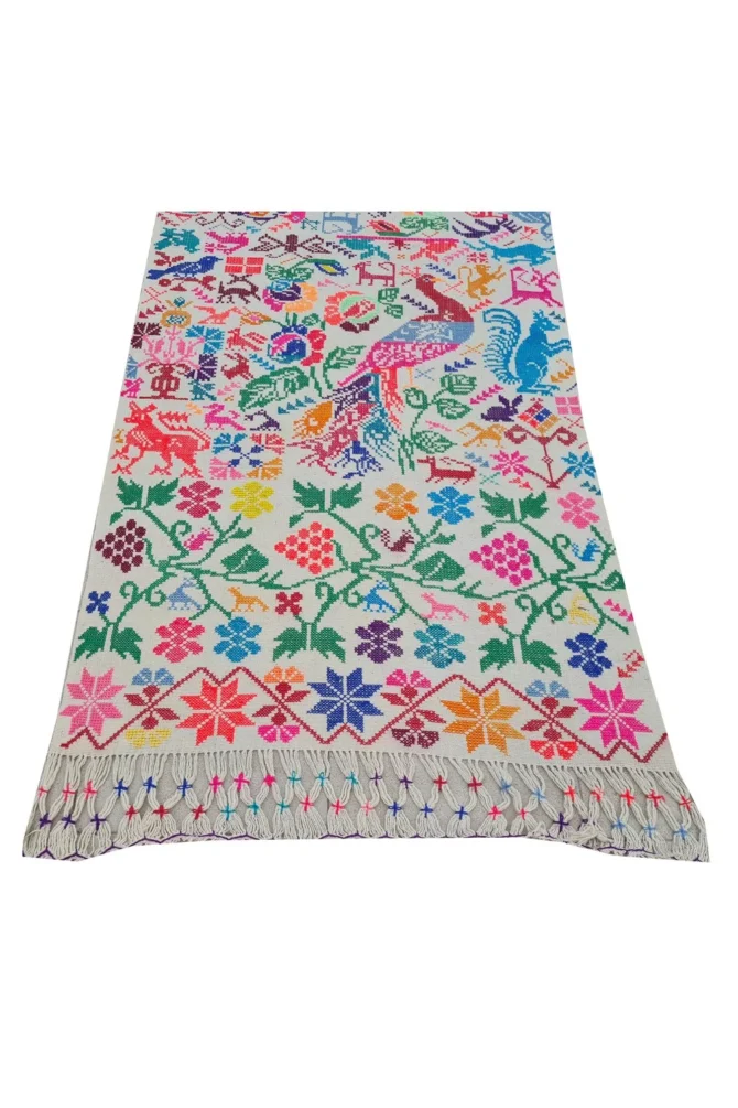 Amazing Hand Knotted Vintage Flat Weave Pictorial Kilim Wool Area Runner Rug 6.7 x 2.6 Ft - Image 6