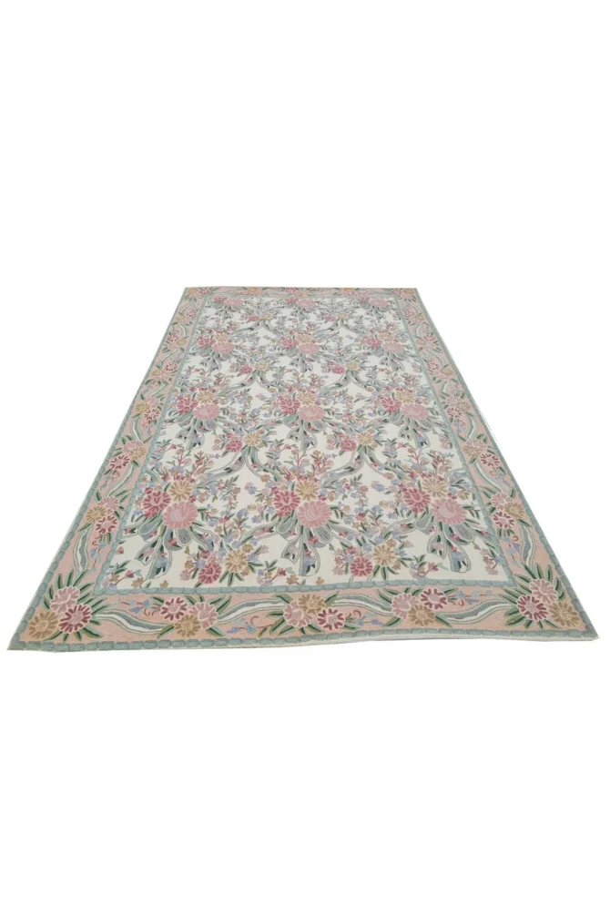 Hand Embroidered Needlework Vintage Kashmiri Textile Wall Hanging 8 x 5 Ft - Image 2