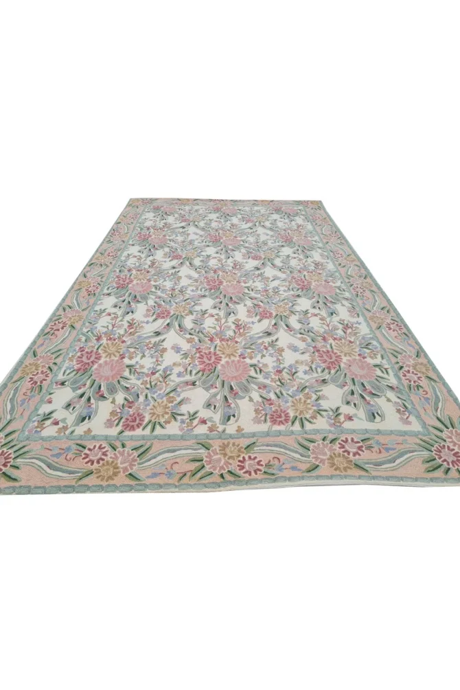 Hand Embroidered Needlework Vintage Kashmiri Textile Wall Hanging 8 x 5 Ft - Image 3