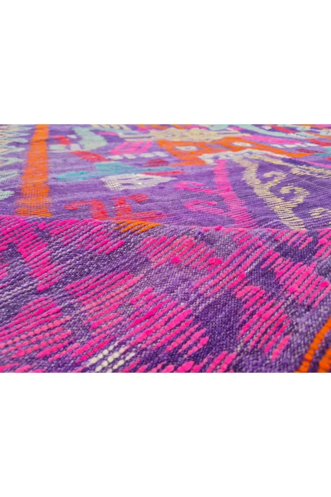 Amazing Hand Knotted Vintage Flat Weave Kilim Kilm Wool Area Rug 8 x 6 Ft - Image 8