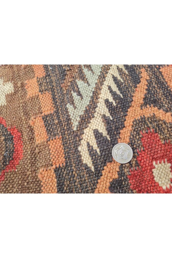 Amazing Hand Knotted Vintage Woven Chobi Kilim Kilm Wool Area Rug 8 x 2 Ft - Image 7