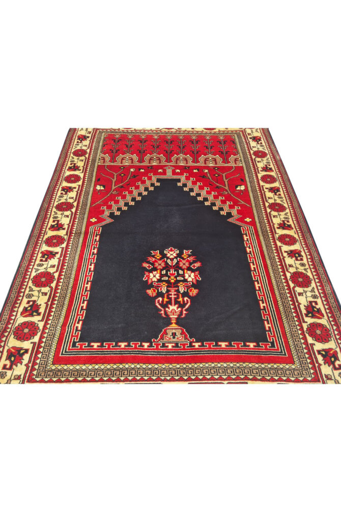 Authentic Hand Knotted Vintage Pakistani Bokhara Jhaldar Wool Area Rug 6 x 4 Ft (920 Ger-4) - Image 5