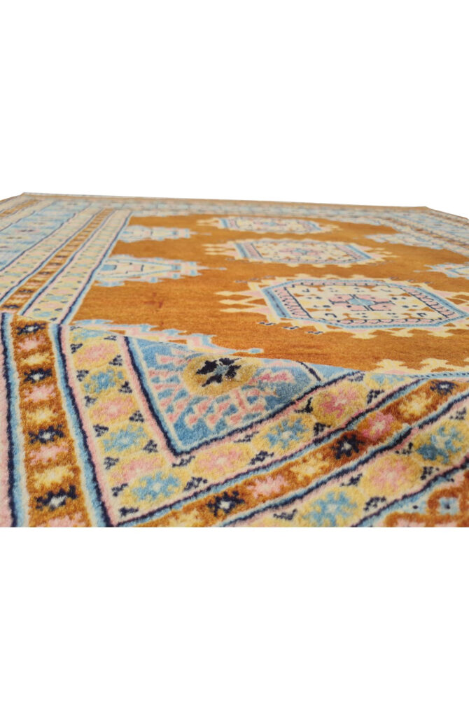 Authentic Hand Knotted Vintage Pakistani Bokhara Jhaldar Wool Area Rug 6 x 4 Ft (929 Ger-4) - Image 8