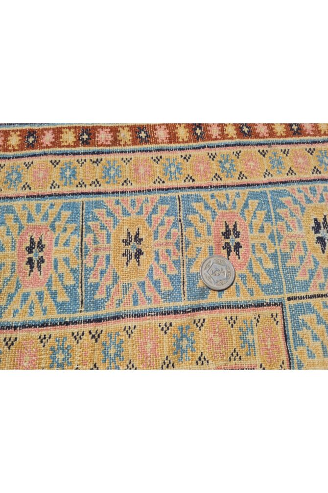Authentic Hand Knotted Vintage Pakistani Bokhara Jhaldar Wool Area Rug 6 x 4 Ft (929 Ger-4) - Image 9