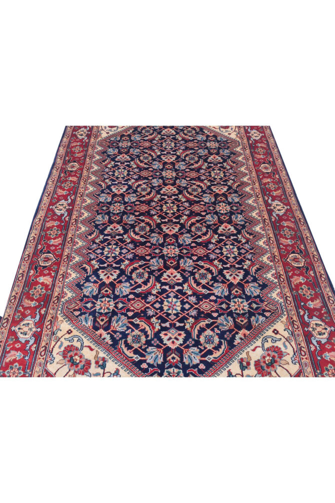 Authentic Hand Knotted Vintage Bijour Wool Area Rug 6 x 4 Ft (936 Ger-4) - Image 5