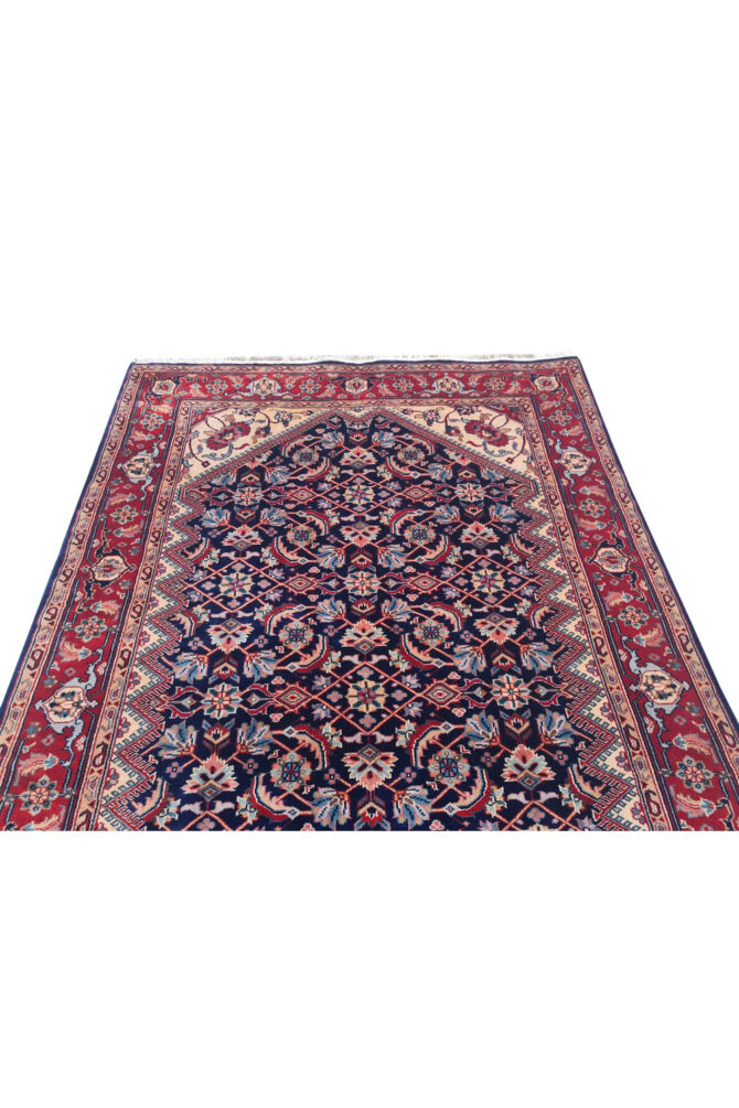Authentic Hand Knotted Vintage Bijour Wool Area Rug 6 x 4 Ft (936 Ger-4) - Image 6