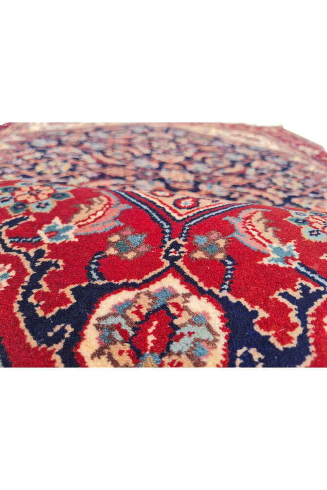 Authentic Hand Knotted Vintage Bijour Wool Area Rug 6 x 4 Ft (936 Ger-4) - Image 7