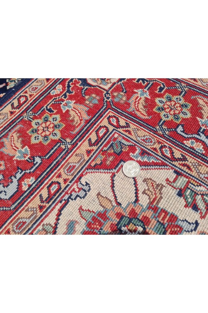 Authentic Hand Knotted Vintage Bijour Wool Area Rug 6 x 4 Ft (936 Ger-4) - Image 8