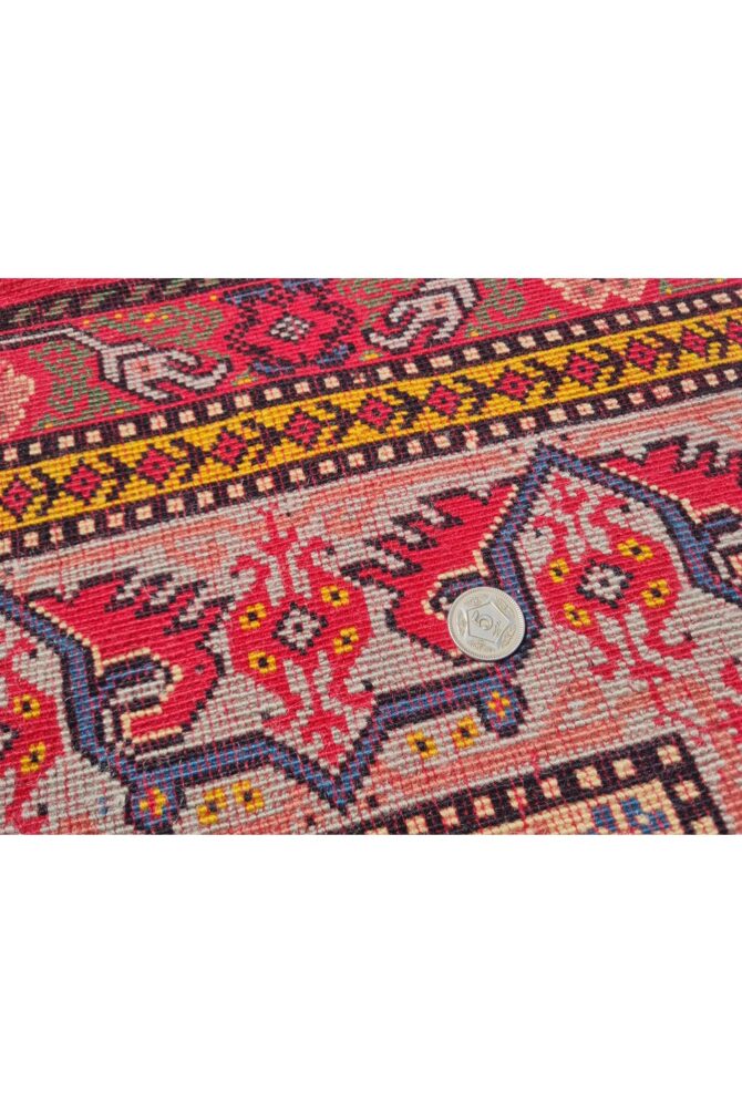 Authentic Hand Knotted Vintage Morocco Wool Area Rug 6 x 4 Ft (940 Ger-4) - Image 9
