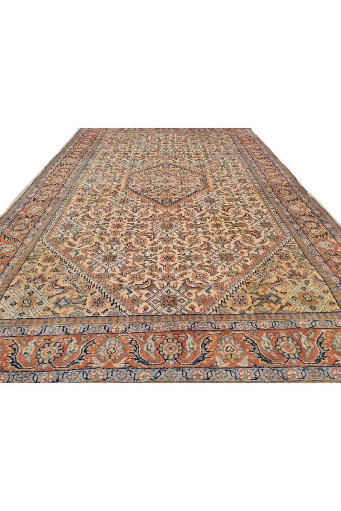 Authentic Hand Knotted Vintage Bijour Wool Area Rug 6 x 4 Ft - Image 4