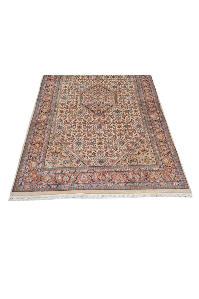 Authentic Hand Knotted Vintage Bijour Wool Area Rug 6 x 4 Ft - Image 7