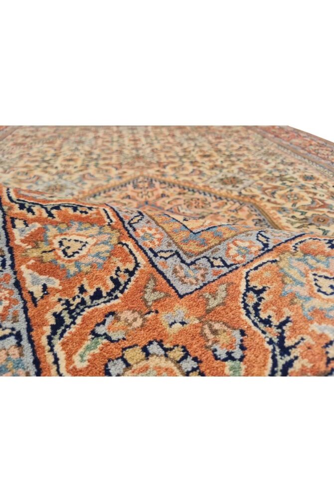 Authentic Hand Knotted Vintage Bijour Wool Area Rug 6 x 4 Ft - Image 8