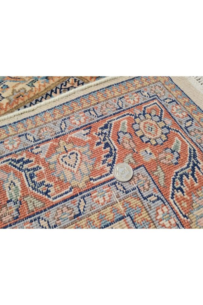 Authentic Hand Knotted Vintage Bijour Wool Area Rug 6 x 4 Ft - Image 9