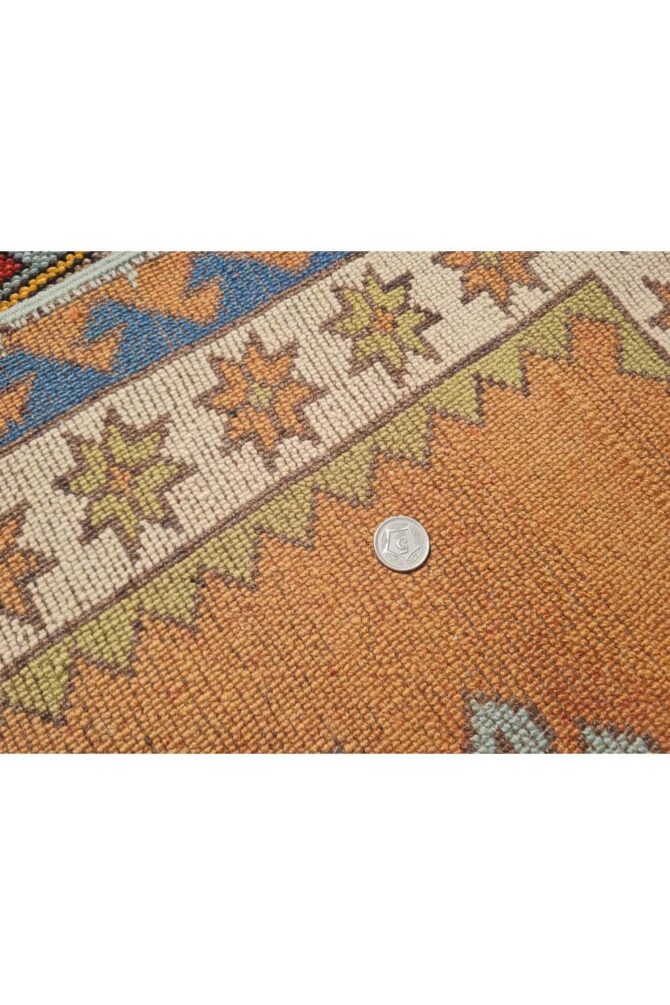 Authentic Hand Knotted Vintage Kurdi Wool Area Rug 6 x 4 Ft - Image 9