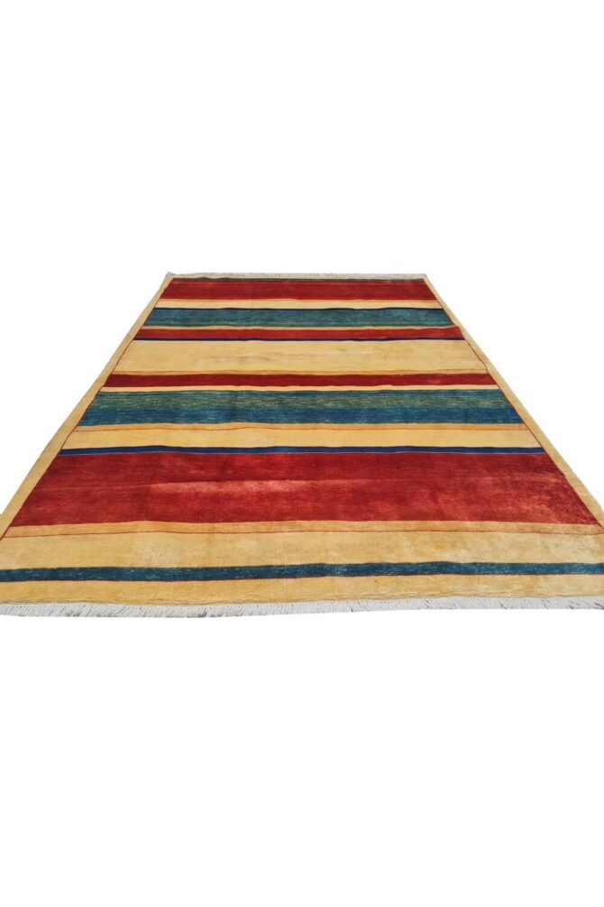 Authentic Hand Knotted Vintage Bokhara Jhaldar Wool Area Rug 6 x 4 Ft - Image 3