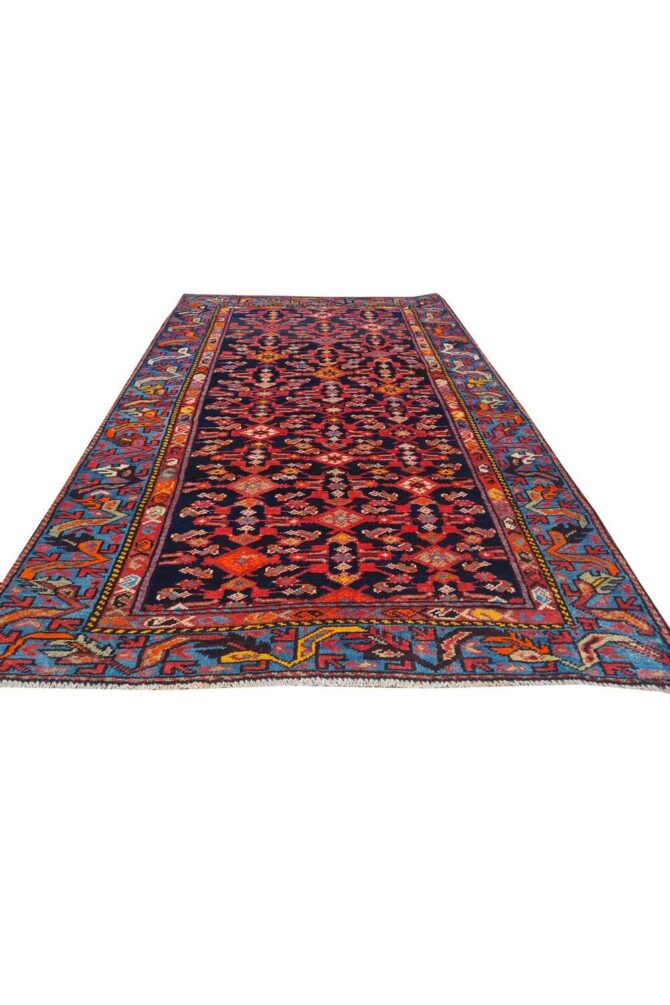 Authentic Hand Knotted Antique Malayaar Wool Area Rug 6 x 3 Ft - Image 3