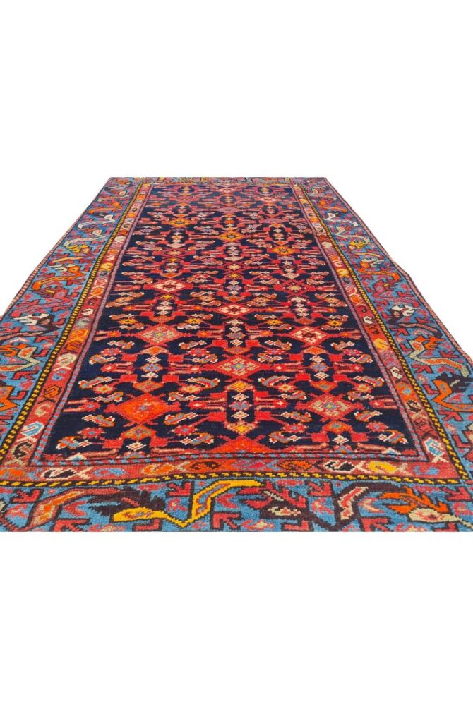 Authentic Hand Knotted Antique Malayaar Wool Area Rug 6 x 3 Ft - Image 4