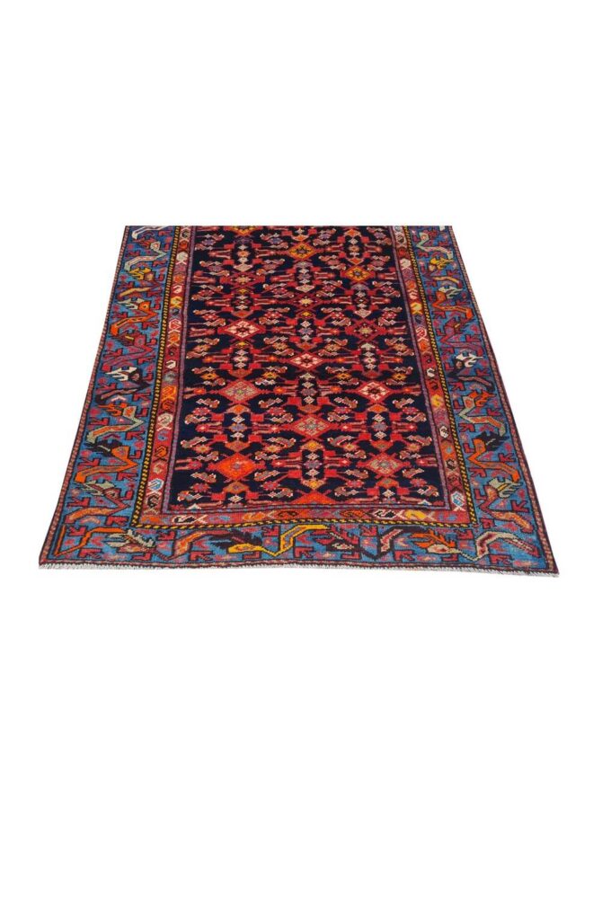 Authentic Hand Knotted Antique Malayaar Wool Area Rug 6 x 3 Ft - Image 7