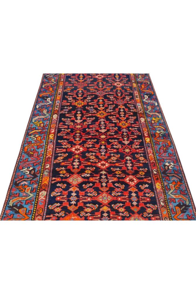 Authentic Hand Knotted Antique Malayaar Wool Area Rug 6 x 3 Ft - Image 5