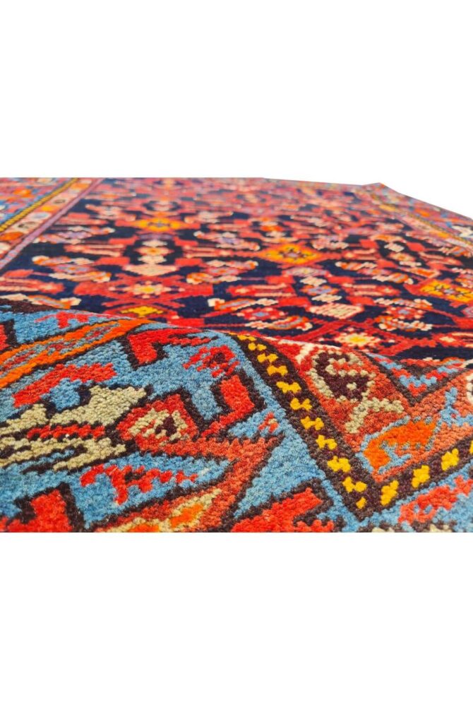Authentic Hand Knotted Antique Malayaar Wool Area Rug 6 x 3 Ft - Image 8