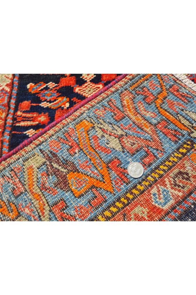 Authentic Hand Knotted Antique Malayaar Wool Area Rug 6 x 3 Ft - Image 9